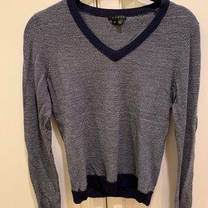 Theory Saldana Fluidity Sweater in blue S/P